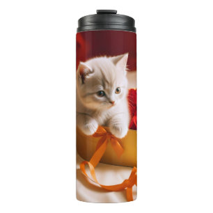 Garrafa Térmica Kitten Love Tender Romântico Belo Presente