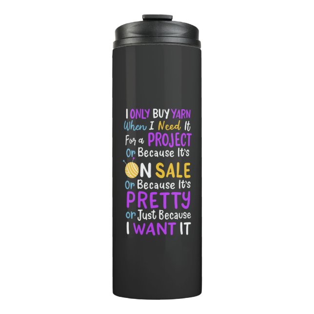 Garrafa Térmica Knitting Knitting Wool (Frente)