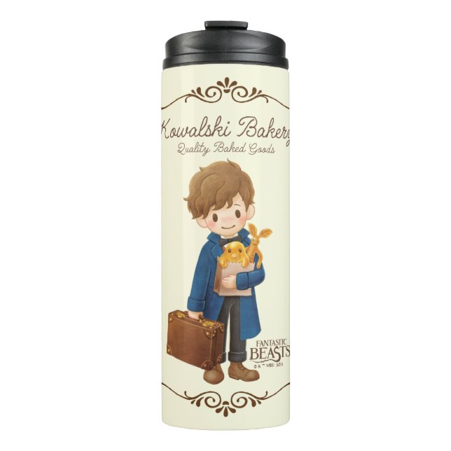 Garrafa Térmica Kowalski Bakery - Newt Scamander (Frente)