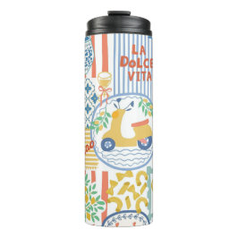 Garrafa Térmica La Dolce Vita Italian Summer Lemons Mediterranean 