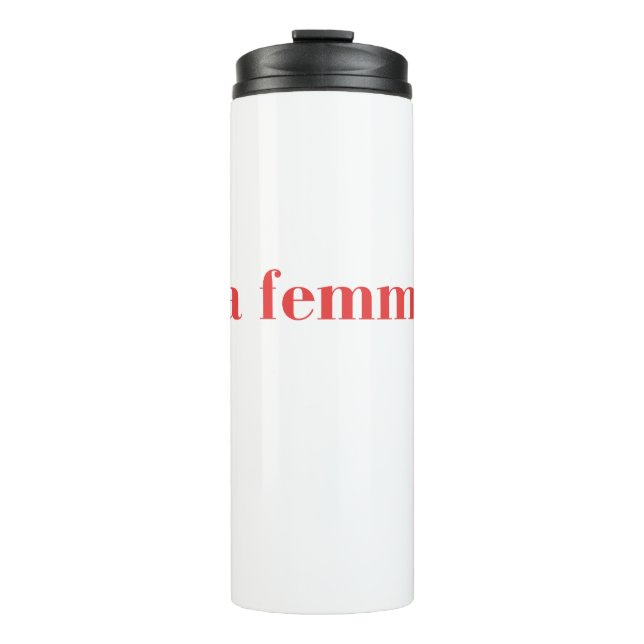 Garrafa Térmica La Femme, La Femme T-shirt, Feminist (Frente)