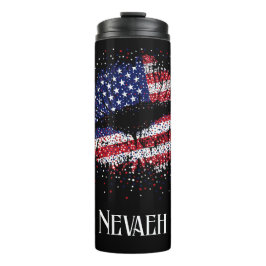 Garrafa Térmica Lábios de Bandeira Americana Personalizados