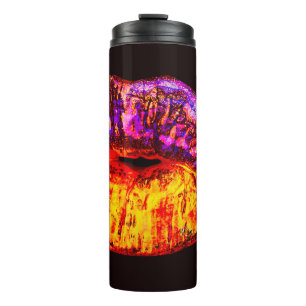 Garrafa Térmica Lábios neon