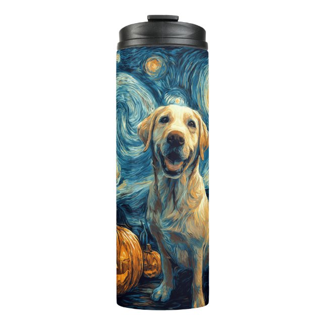 Garrafa Térmica Labrador Amarelo (2) (Frente)