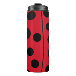 Garrafa Térmica Lady Bug Red e Black Design