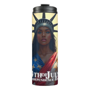 Garrafa Térmica Lady Liberty Reimaginada – Uma Nova Face da Liberd