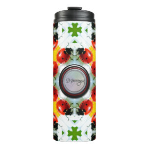 Garrafa Térmica Ladybugs Art 1 Opções de imagem Tumblers térmicos