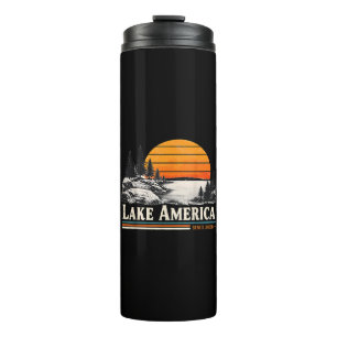Garrafa Térmica Lago América 2026 Vintage
