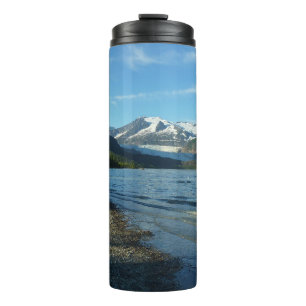 Garrafa Térmica Lago Mendenhall na paisagem de Juneau Alasca