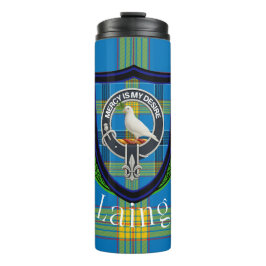 Garrafa Térmica Laing Scottish Clan Tartan & Crest