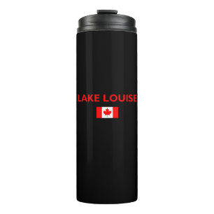 Garrafa Térmica Lake Louise Canada Flag Dark Color