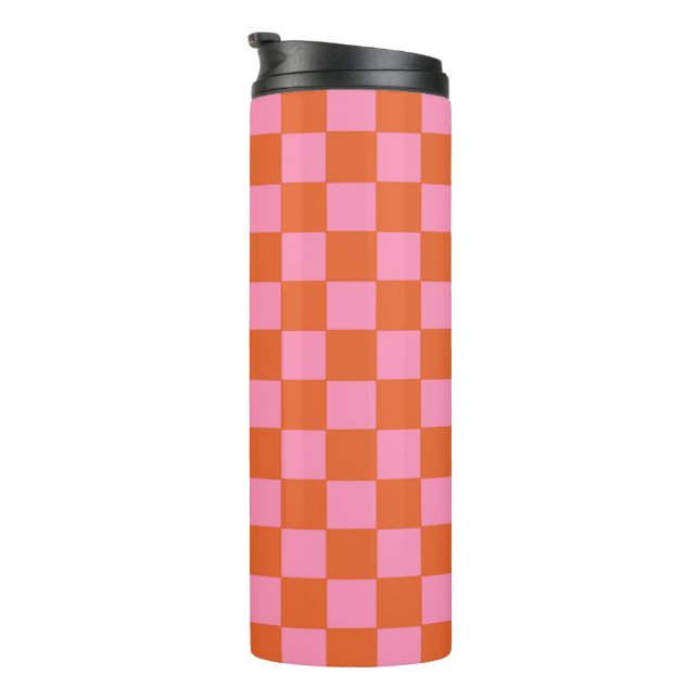Garrafa Térmica Laranja e Rosa Verificados (Rotação à direita)