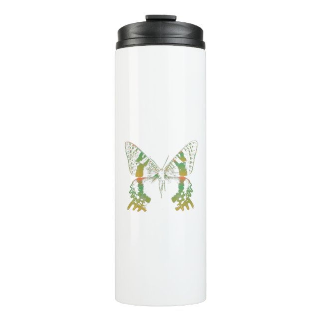 Garrafa Térmica Laranja Verde-Mama Inseto (Frente)