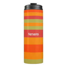 Garrafa Térmica Laranja Vermelho Verde Strike Yoga Mat Personaliza