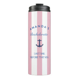Garrafa Térmica Last Sail Before The Veil Bachelorette Tumbler