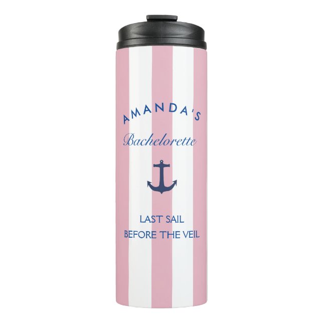 Garrafa Térmica Last Sail Before The Veil Bachelorette Tumbler (Frente)