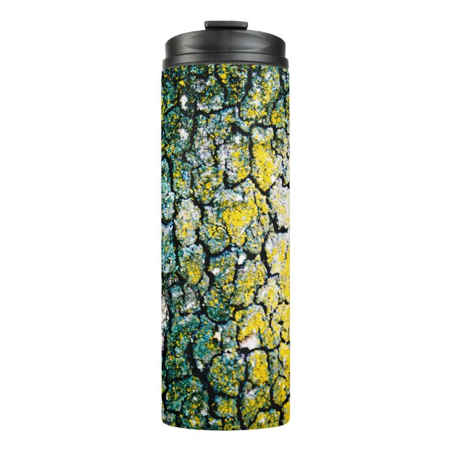 Garrafa Térmica Latido de Árvore Amarelo e Verde (Frente)