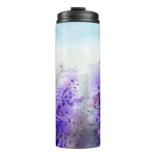 Garrafa Térmica Lavanda da Proveniência: Campo de Aquarela Vintage