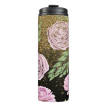 *~* Lavanda de Blush PÉONY Glitter Dourado Floral