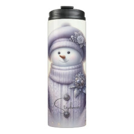 Garrafa Térmica Lavanda Floral Winter Snowman