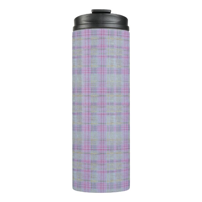 Garrafa Térmica Lavender Plaid Harmony  (Frente)