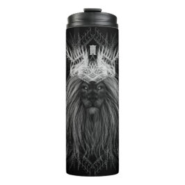 Garrafa Térmica Leão com Monograma Coroa