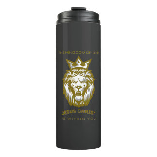Garrafa Térmica Leão de Judah Tumbler - Reino de Deus Design