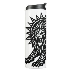 Garrafa Térmica Leão Zodíaco Sol‑Crina Leão   BurnsInHell