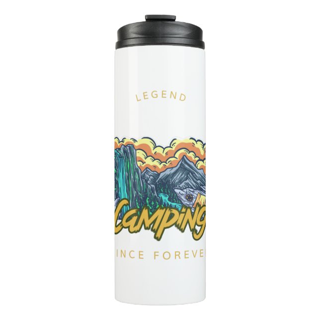Garrafa Térmica Legenda de acampamento desde sempre (Frente)