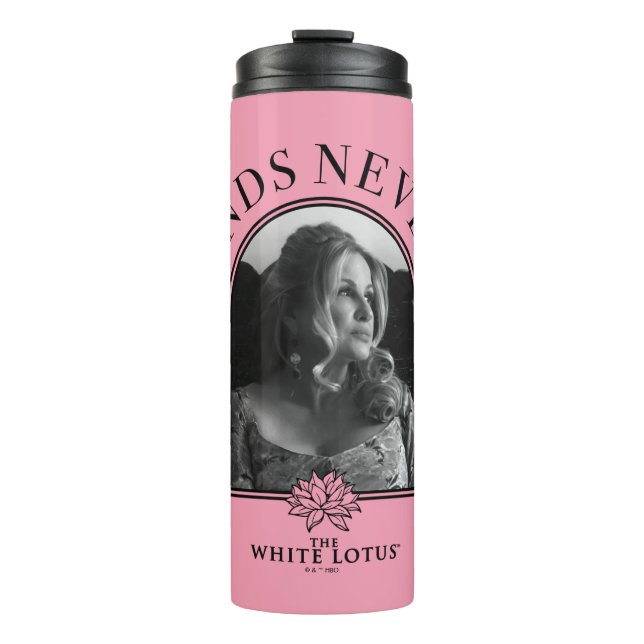 Garrafa Térmica Legendas Nunca Morrem - O Lotus Branco (Frente)