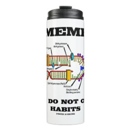 Garrafa Térmica Lembre-se Genes Não Criam Hábitos Humor DNA