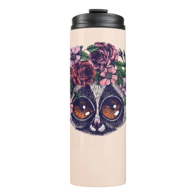 Garrafa Térmica Lemur floral doce (Frente)