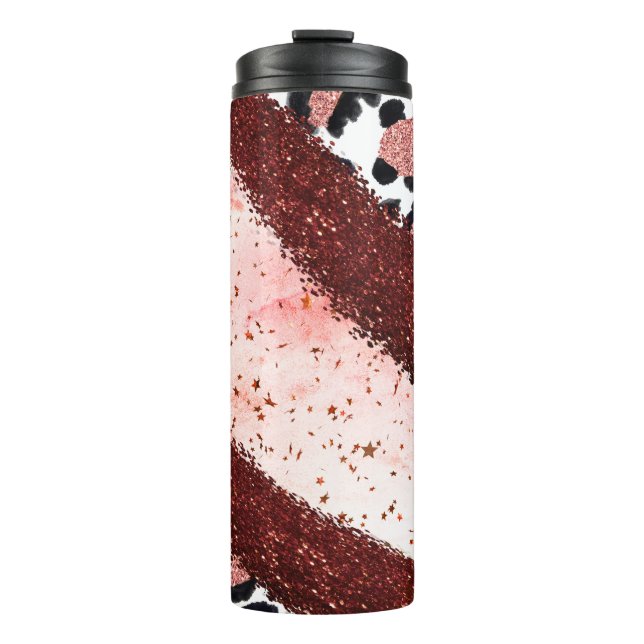 Garrafa Térmica Leopardo Rosa (Frente)