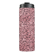 Leopardo rosa - Imprimir brilho