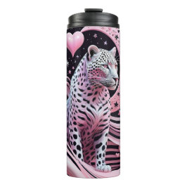 Garrafa Térmica Leopardo Rosa Místico