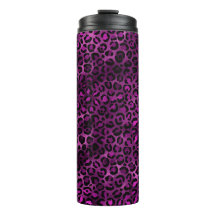 Leopardo roxo e Dourado Design 3