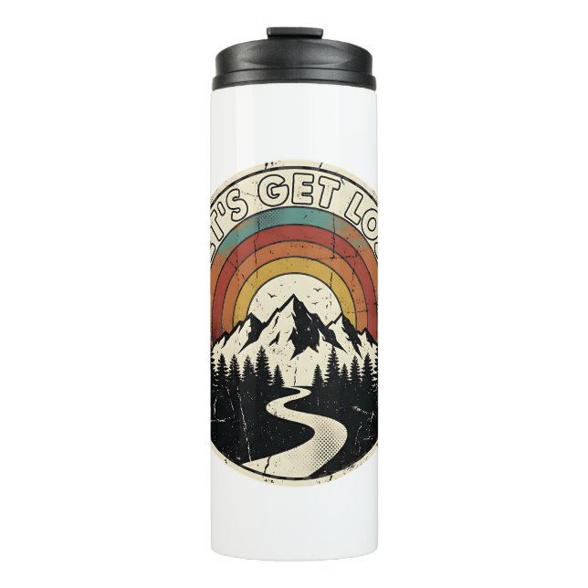 Garrafa Térmica Let’s Get Lost Retro Mountain Adventure Outdoor (Frente)