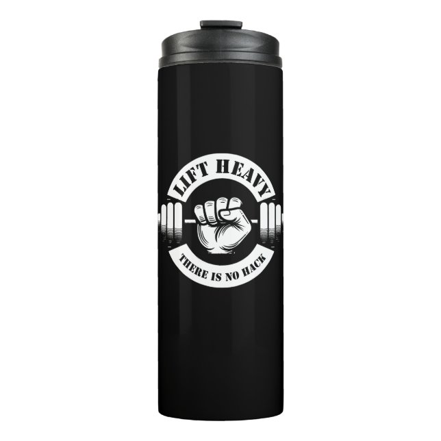 Garrafa Térmica Levante Pesado Não Há Hack (Frente)