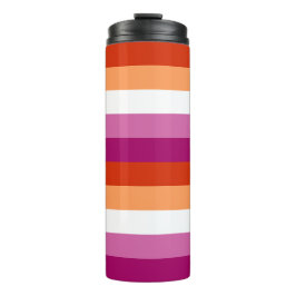 Garrafa Térmica LGBTQ+ Orgulho de Bandeiras Lésbicas -