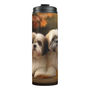 Garrafa Térmica Lhasa Apso Puppy Autumn Delight Pumpkin