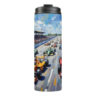 Garrafa Térmica Life in Motion – Indy Car Racing Oil Painting