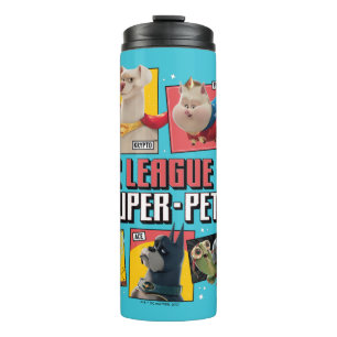 Garrafa Térmica Liga DC de Painéis de Caracteres Super Pets
