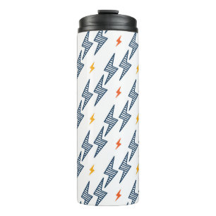 Garrafa Térmica Lightning Bolts Doodle Seamless Flash