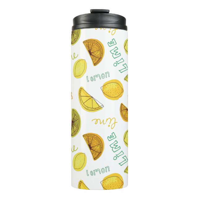 Garrafa Térmica Limão e Limão de Fruta de Citros (Frente)