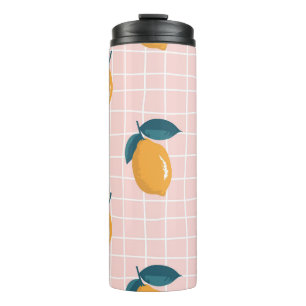 Garrafa Térmica Limões, geometria retrorreflectora, padrão perfeit