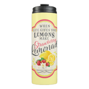 Garrafa Térmica Limonada de morango