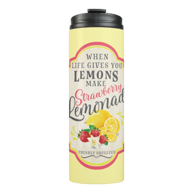 Garrafa Térmica Limonada de morango (Frente)