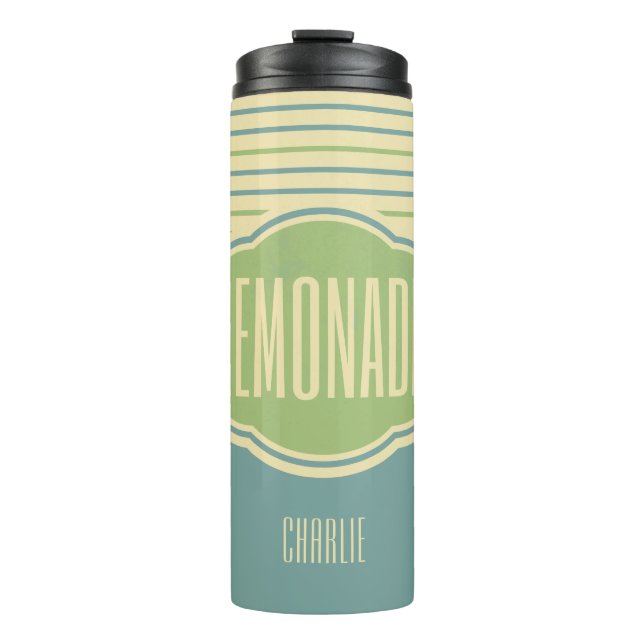 Garrafa Térmica "Limonada" nome personalizado tumbler (Frente)