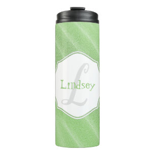 Garrafa Térmica Limpa de Areia Verde Tumbler Térmico Personalizado