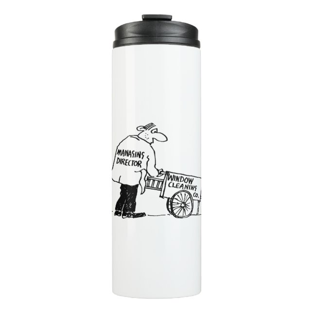 Garrafa Térmica Limpador de Janelas com Carrinho de Limpeza de Jan (Frente)